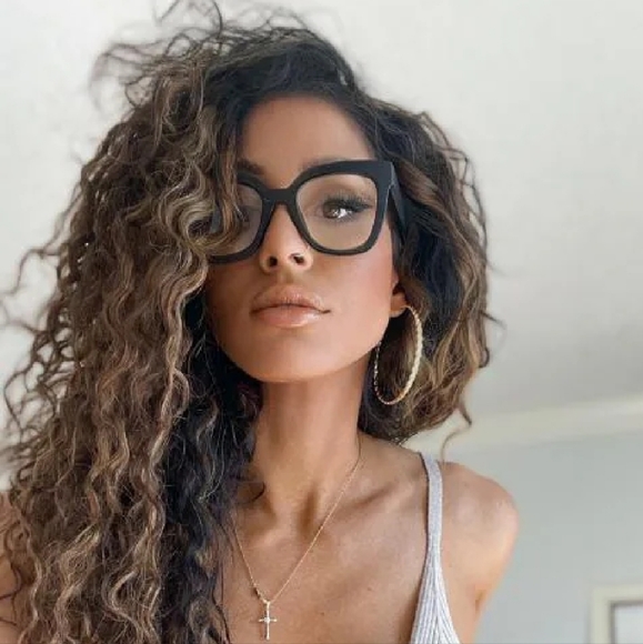 New Eyeglasses Frame Two-Color Square Frame - Picture 3 of 14